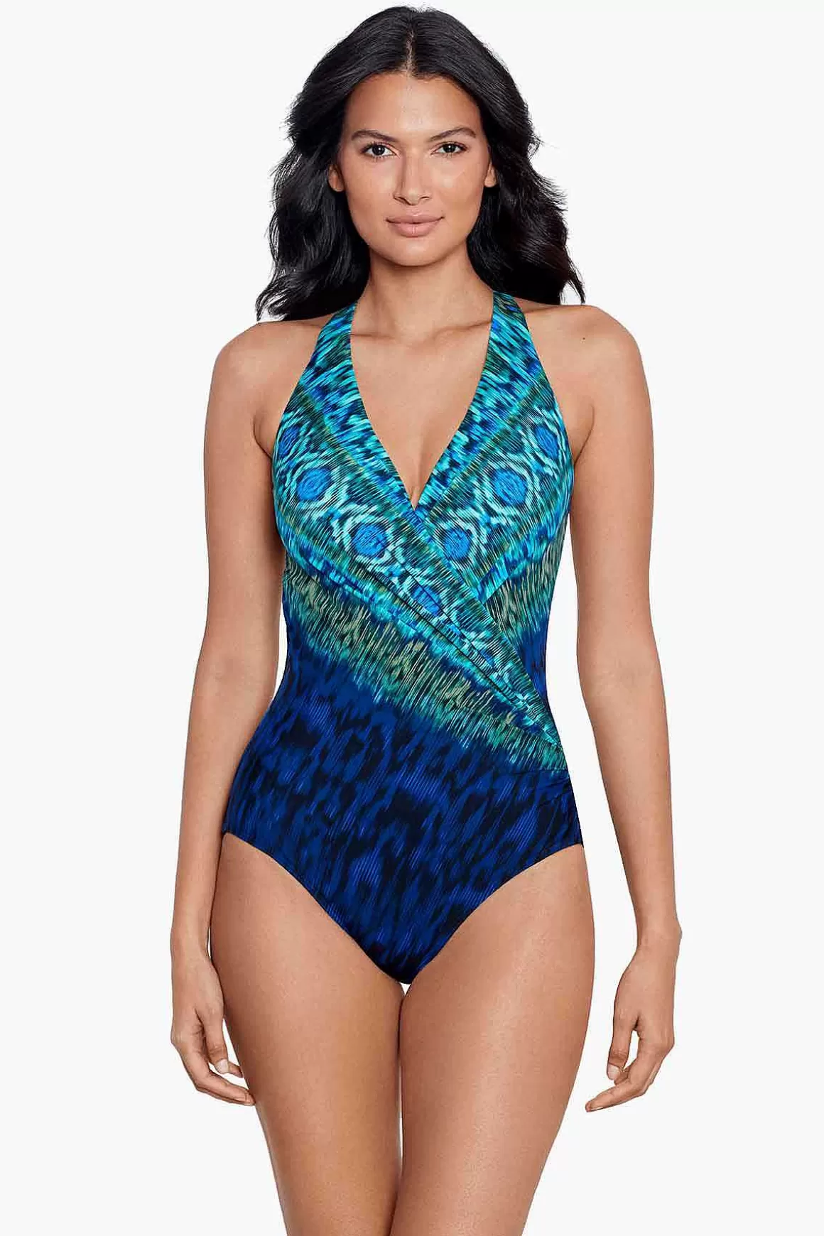 Miraclesuit Een Stuk<Alhambra Wrapsody Badpak Uit Een Stuk Blauw/Multi