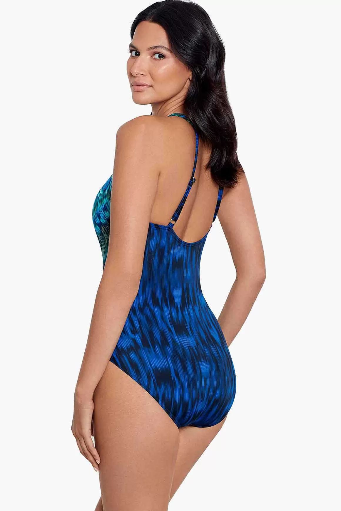 Miraclesuit Een Stuk<Alhambra Wrapsody Badpak Uit Een Stuk Blauw/Multi