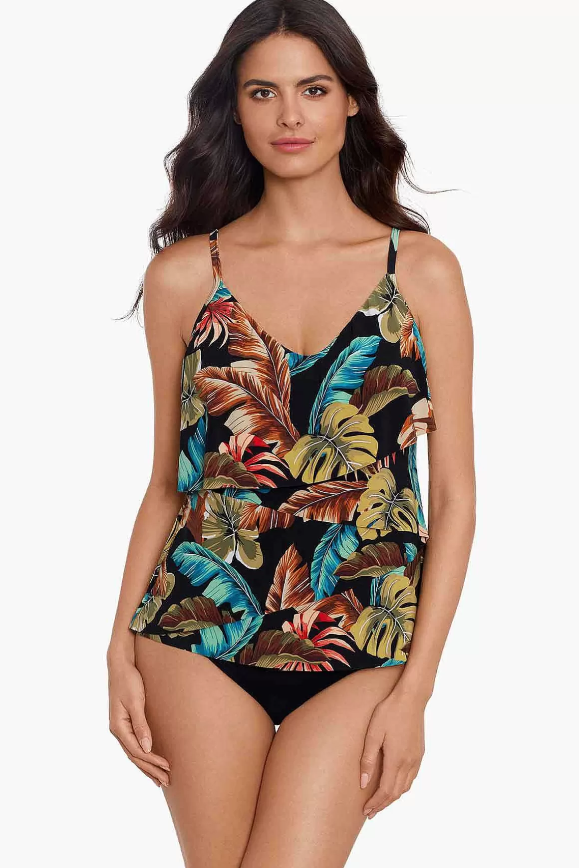 Miraclesuit Tankini-Topjes<Aloe Chloe Tankinitop Zwart/Multi