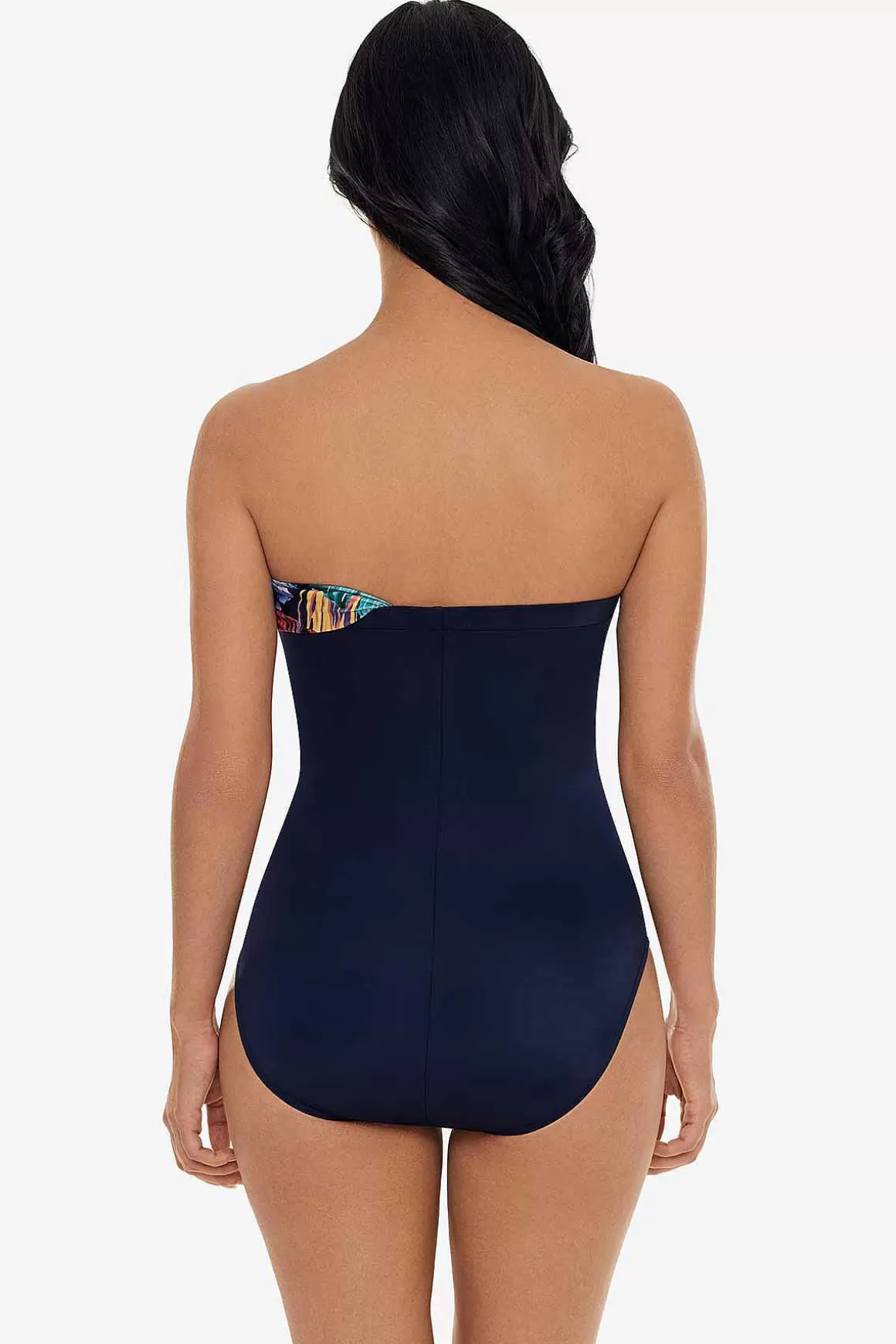 Miraclesuit Bandeau<Belize Godin Eendelig Badpak Marine/Multi