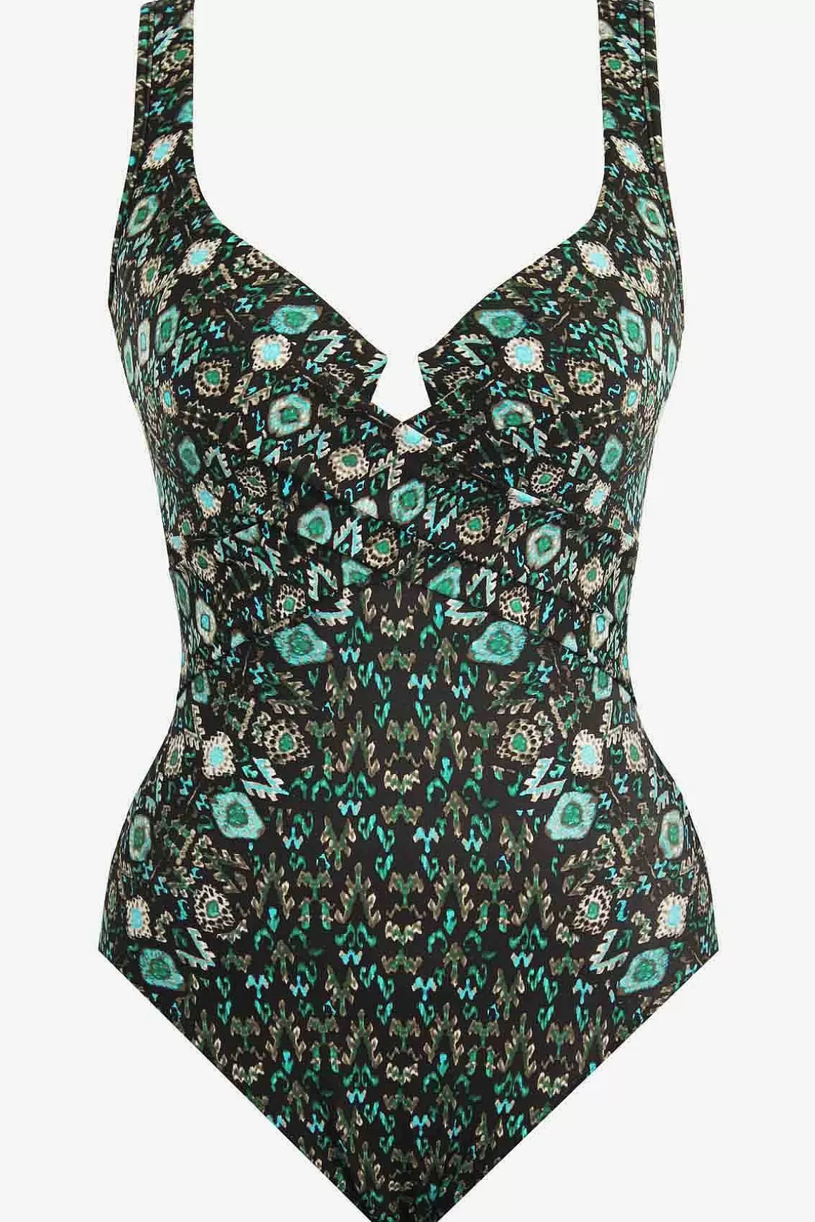 Miraclesuit Een Stuk<Bijoux Criss Cross Escape Zwempak Uit Een Stuk Zwart/Multi