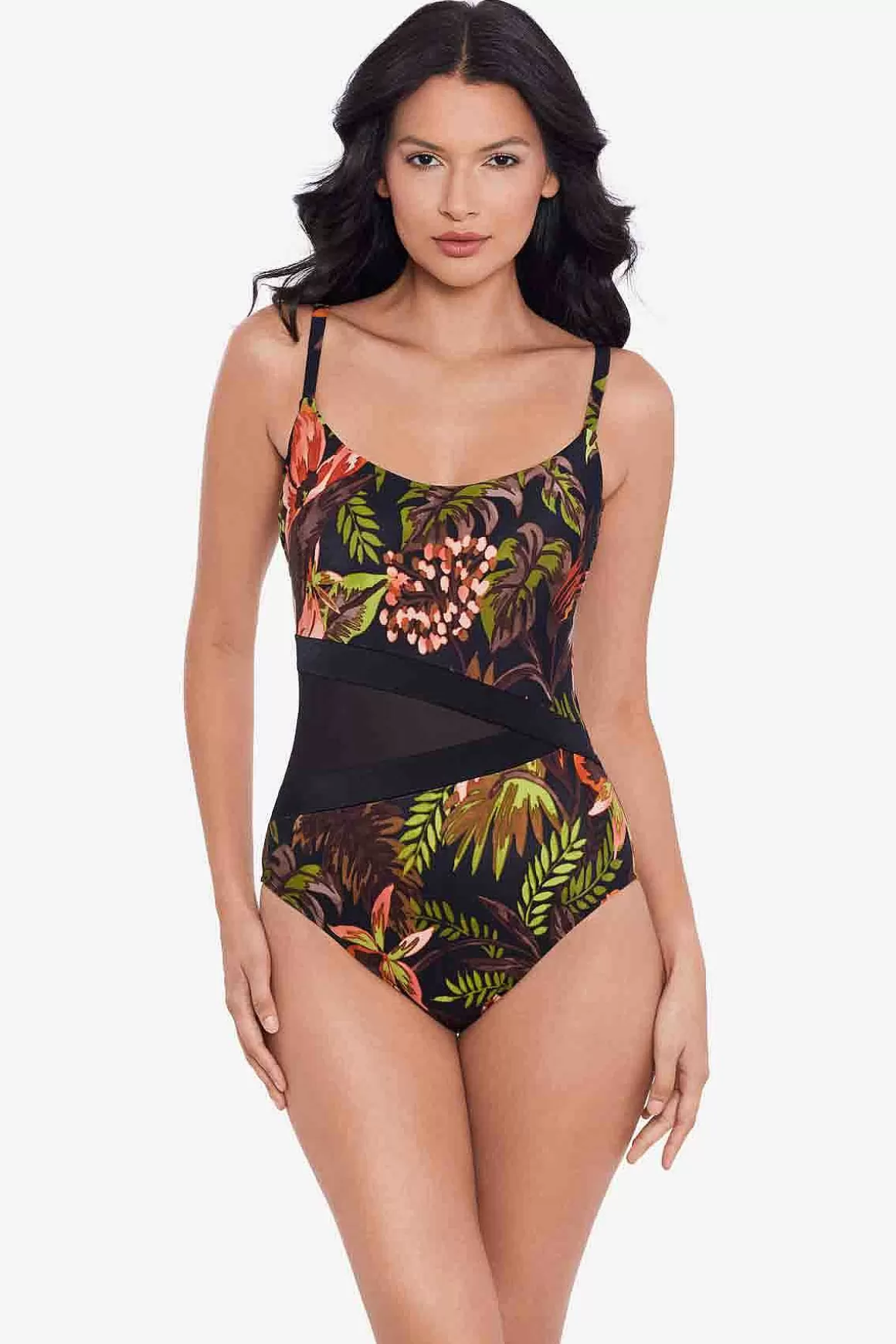 Miraclesuit Een Stuk<Botanico Lyra Badpak Uit Een Stuk Zwart/Multi