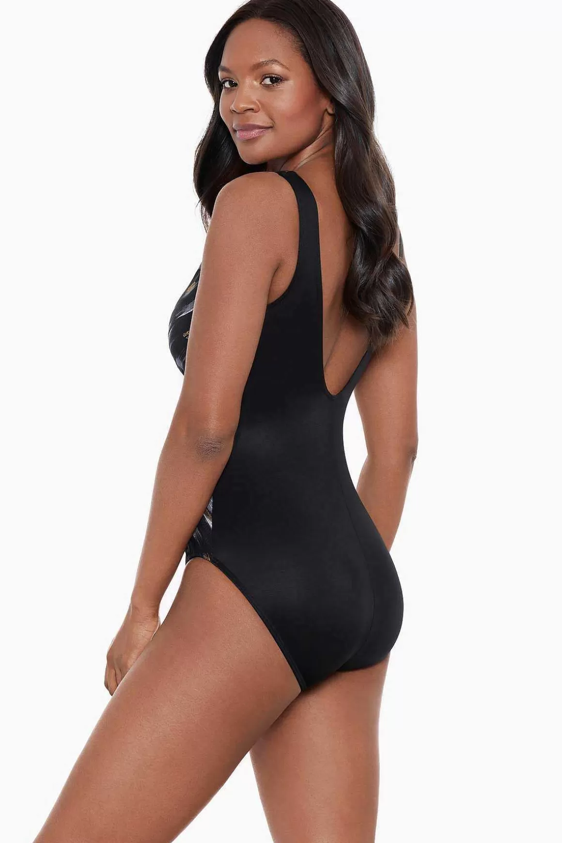 Miraclesuit Een Stuk<Bronzen Reign Charmer Badpak Uit Een Stuk Zwart/Multi