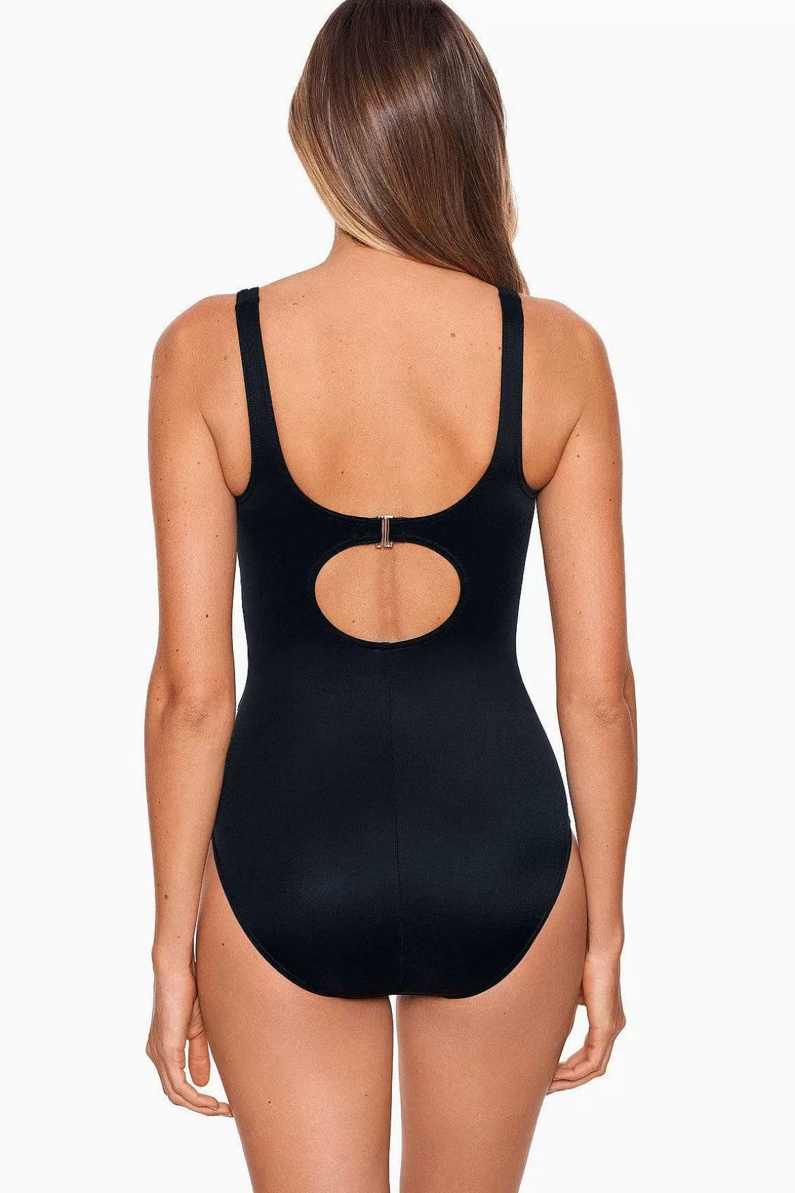 Miraclesuit Een Stuk<Colorblock Helix Badpak Uit Een Stuk Ddd-Cup Zwart Wit
