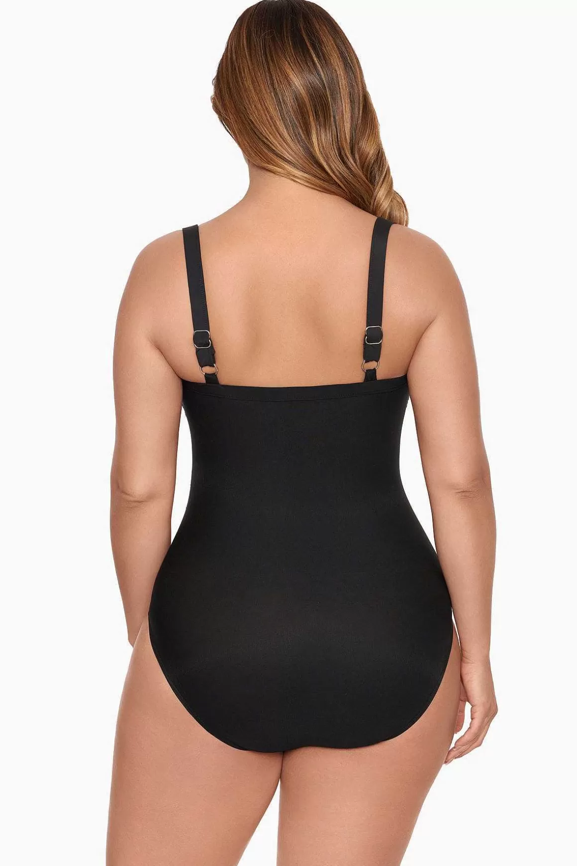 Miraclesuit Een Stuk<Colorblock Kara Eendelig Badpak Dd-Cup Zwart Wit