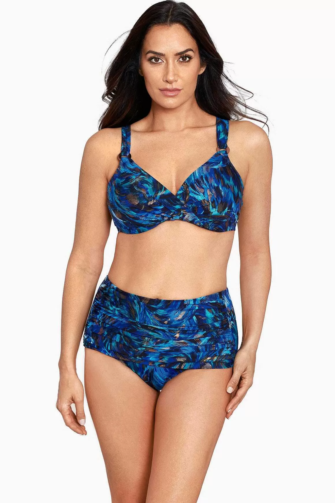 Miraclesuit Tankini-Topjes<Fandango Duik-Zwembeha-Top Blauw/Multi