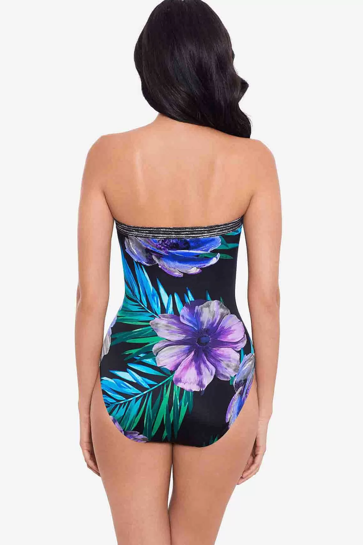 Miraclesuit Bandeau<Flora Aura Avanti Badpak Uit Een Stuk Zwart/Multi