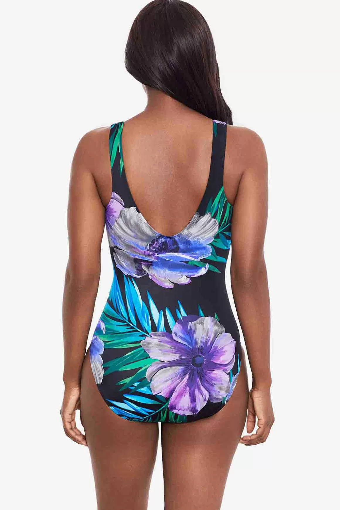 Miraclesuit Een Stuk<Flora Aura Het Is Een Wikkelbadpak Uit Een Stuk Zwart/Multi