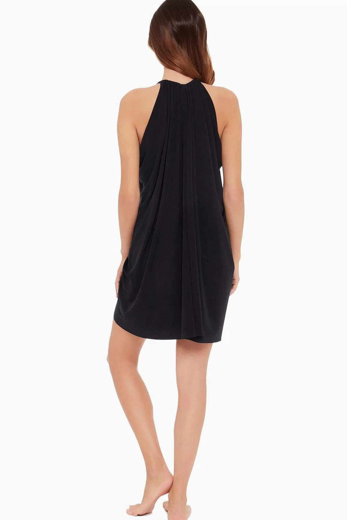 Miraclesuit Cover-Ups<Gedrapeerde Zwem Cover-Up Jurk Zwart