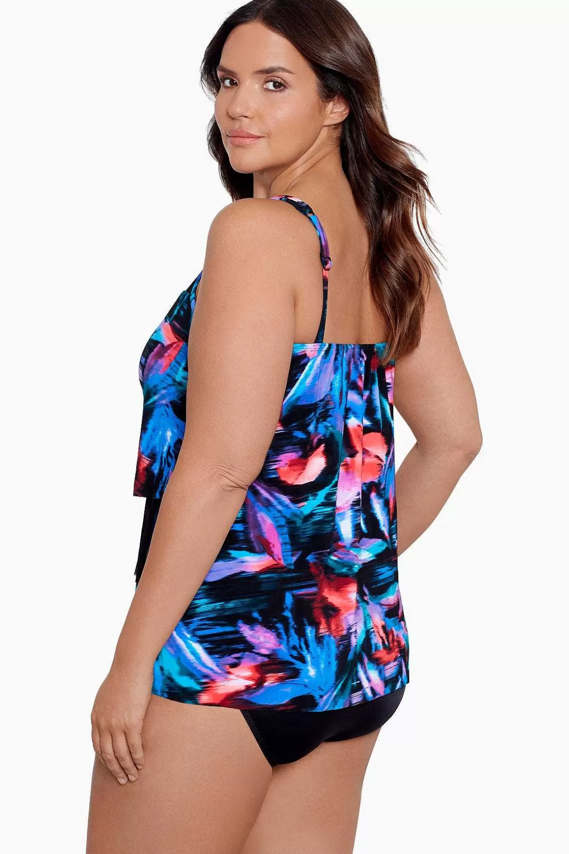 Miraclesuit Tankini-Topjes<Grote Maat Fuego Floral Mirage Tankinitop Zwart/Multi