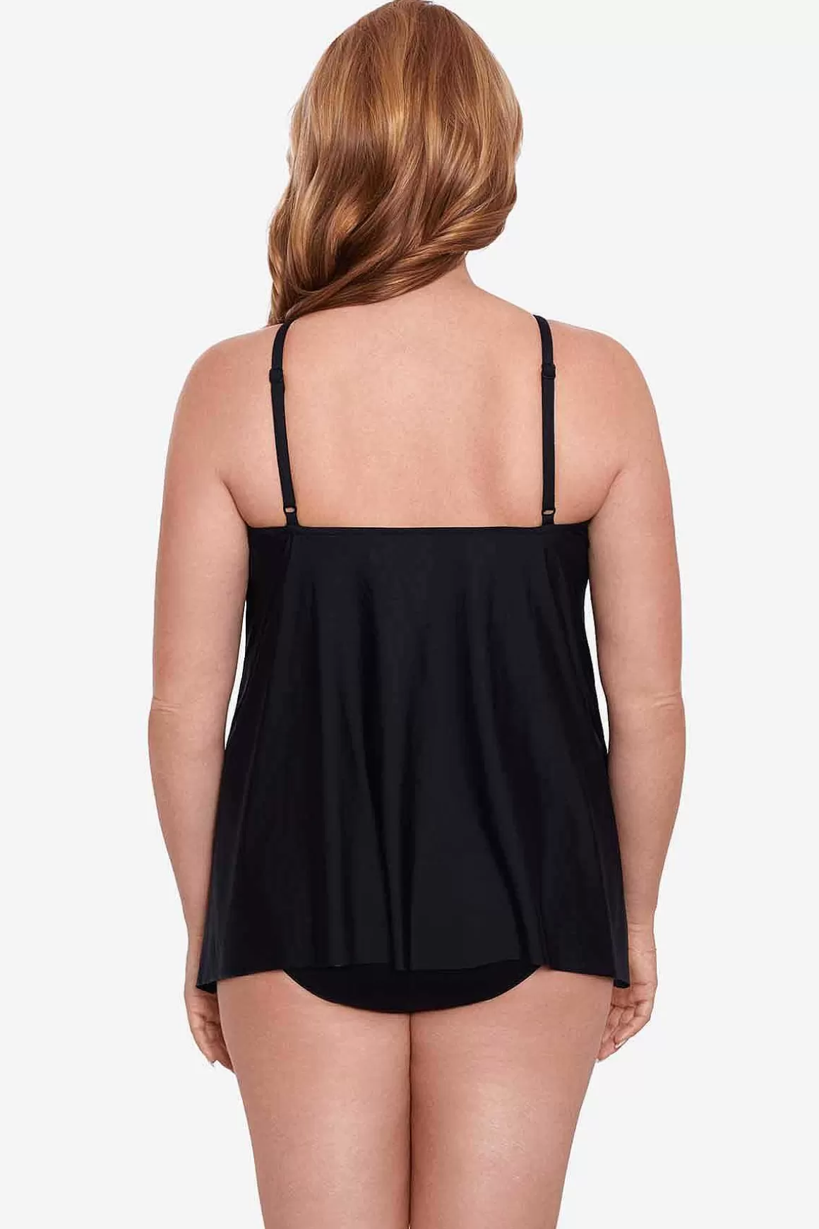 Miraclesuit Tankini-Topjes<Grote Maat Precioso Kijkgaatje Tankinitop Zwart/Multi