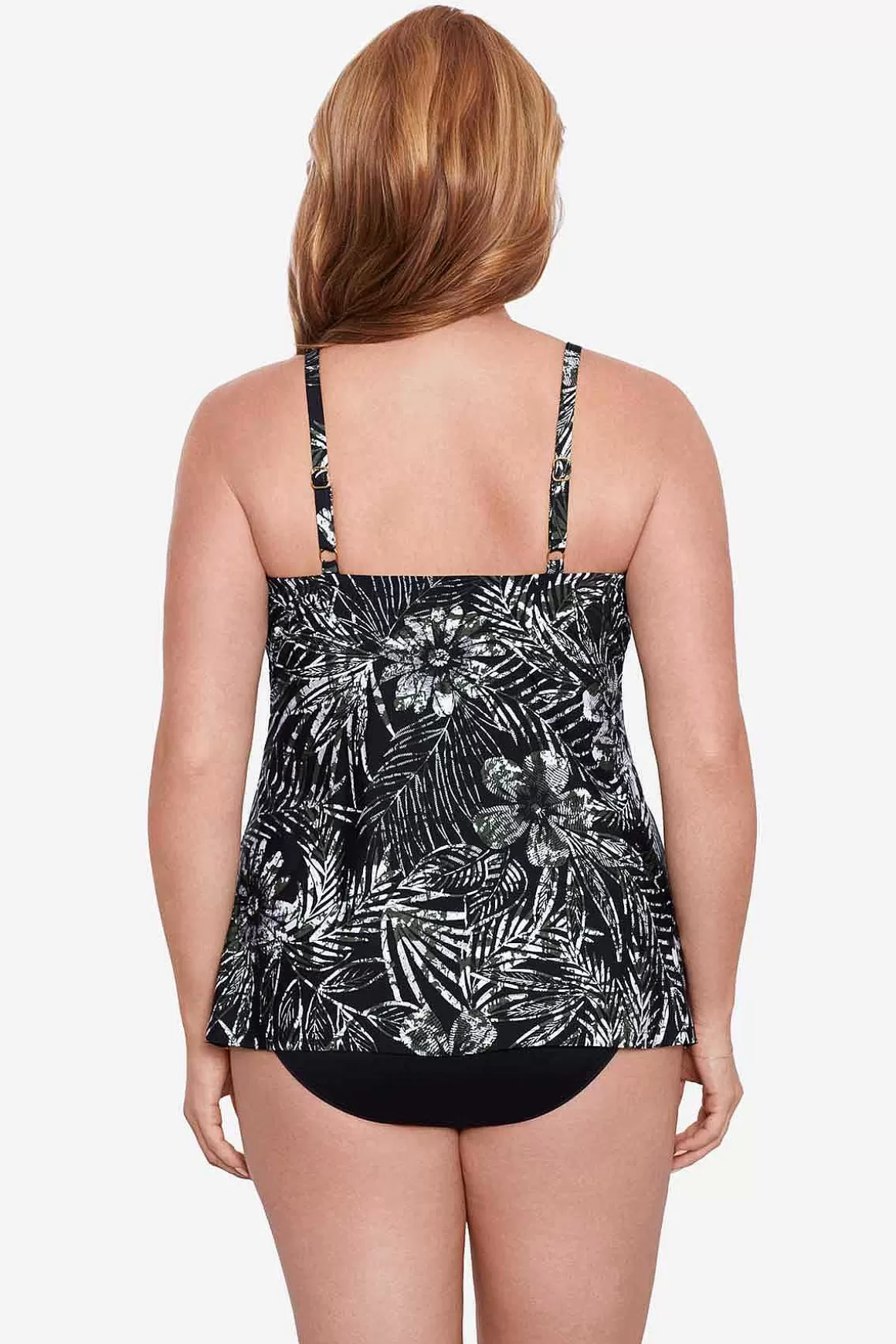 Miraclesuit Tankini-Topjes<Grote Maat Zahara Love Knot Tankinitop Zwart/Multi