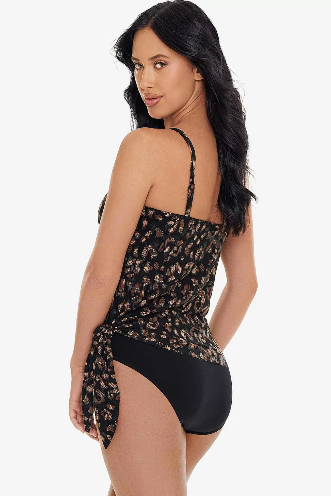 Miraclesuit Tankini-Topjes<La Paz Alex Tankinitop Zwart Bruin