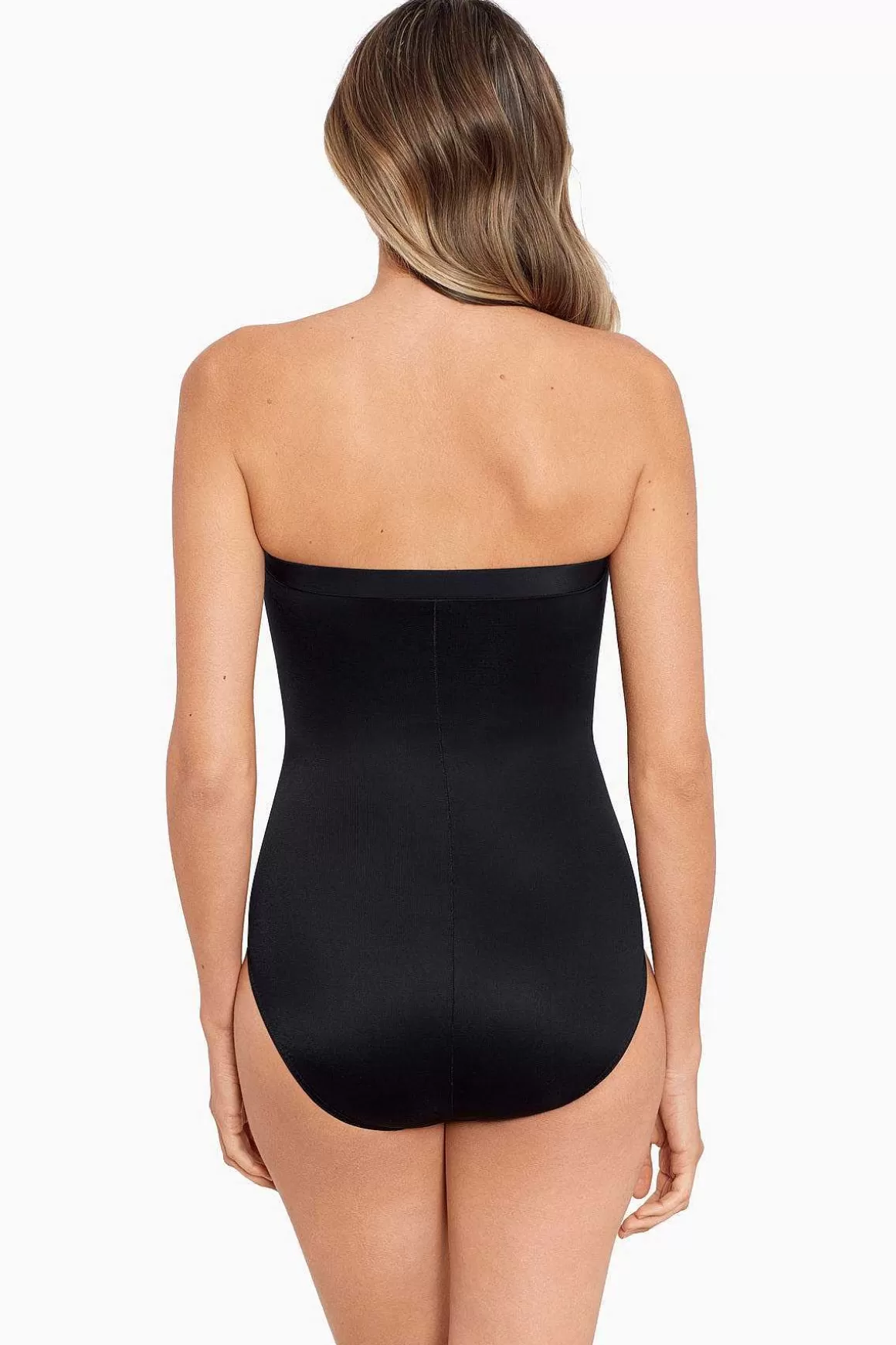 Miraclesuit Bandeau<Lang Torso Avanti Bandeau Badpak Uit Een Stuk Zwart