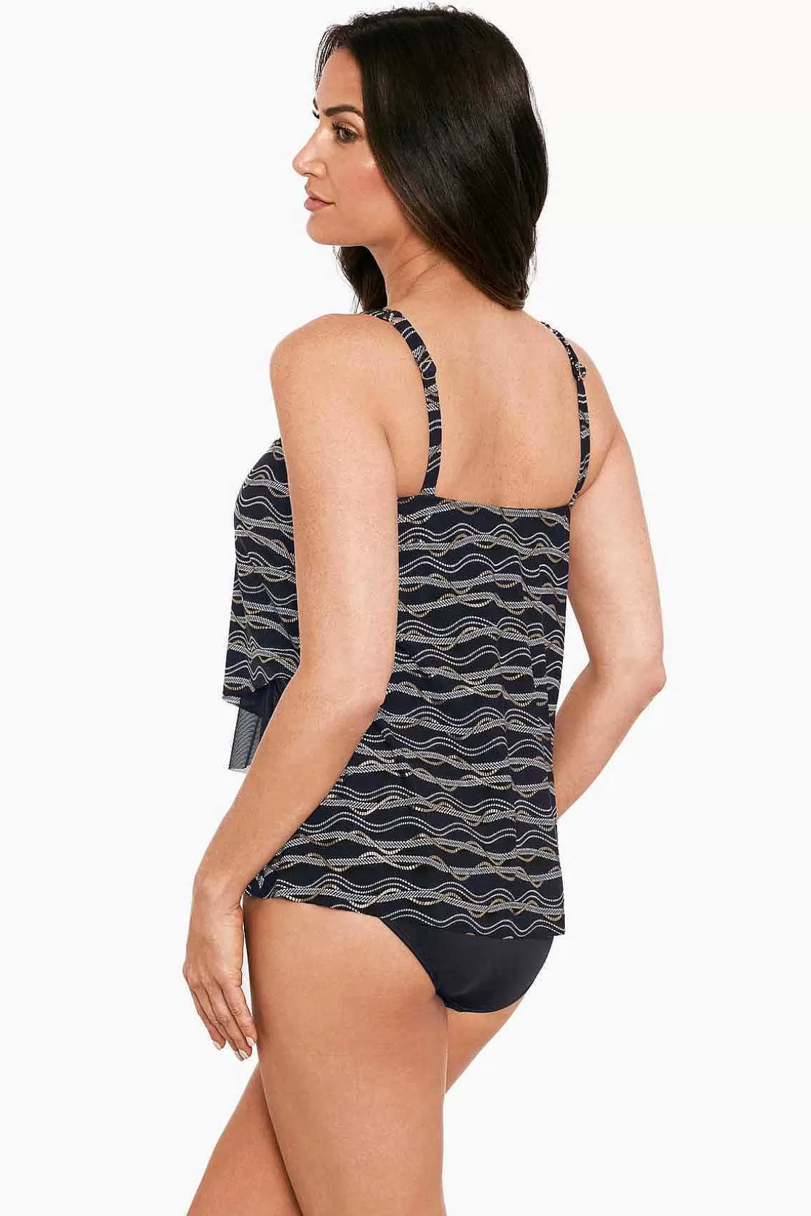 Miraclesuit Tankini-Topjes<Linked In Mirage Tankinitop Dd-Cup Zwart/Multi