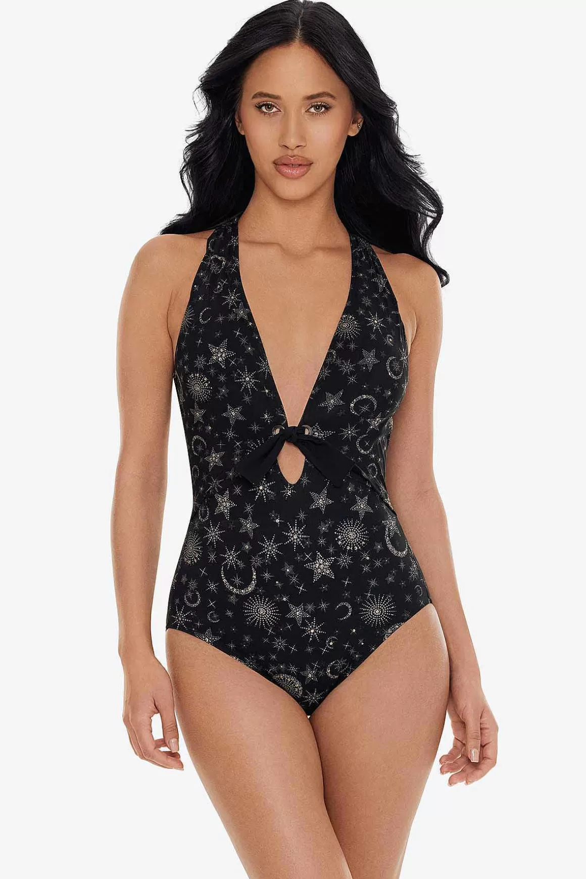 Miraclesuit Een Stuk<Lucky Stars Halle Badpak Uit Een Stuk Zwart Goud