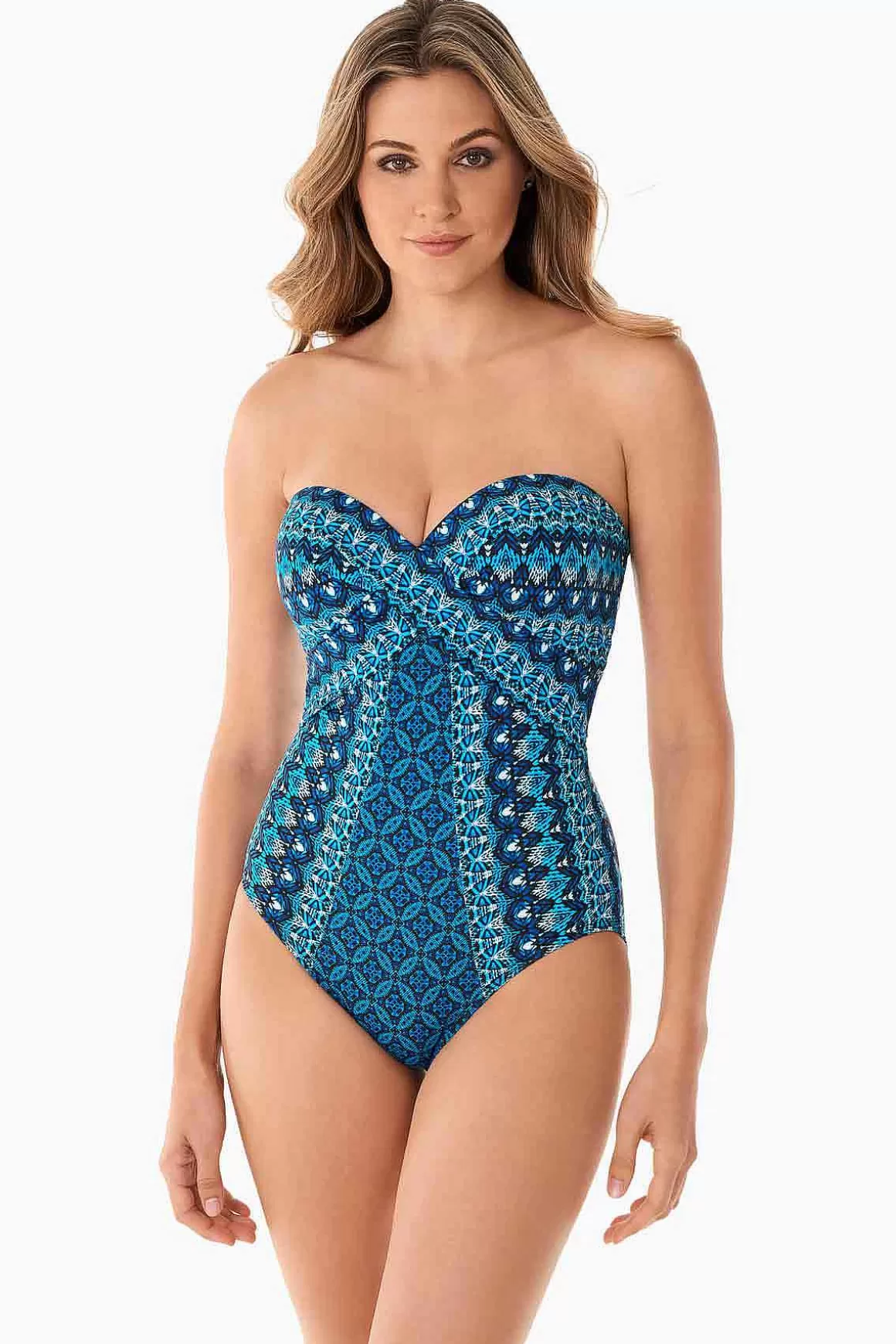 Miraclesuit Bandeau<Mozaieka Sevilla Badpak Uit Een Stuk Blauw