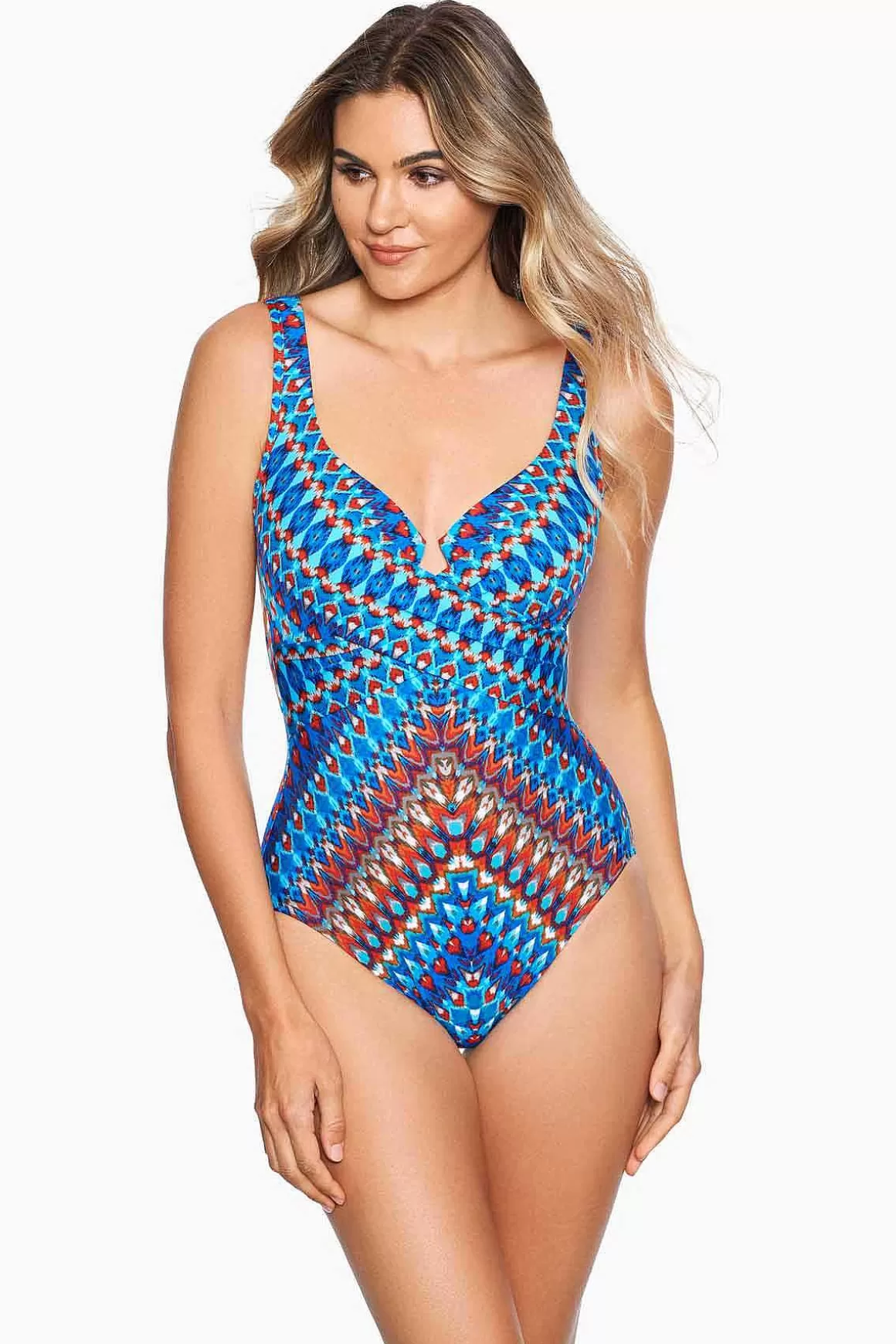 Miraclesuit Een Stuk<Nepalees Criss Cross Escape Zwempak Uit Een Stuk Multi