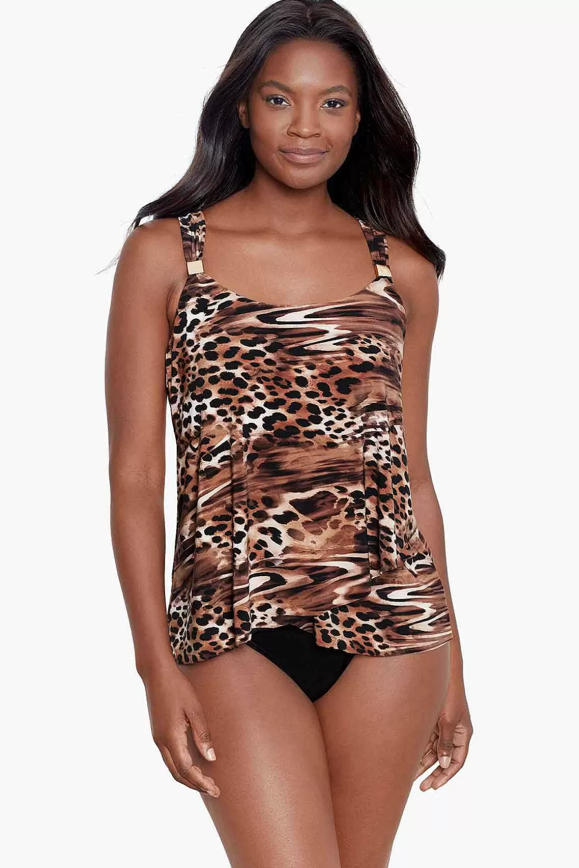 Miraclesuit Tankini-Topjes<Ocicat Dazzle Tankinitop Zwart/Multi