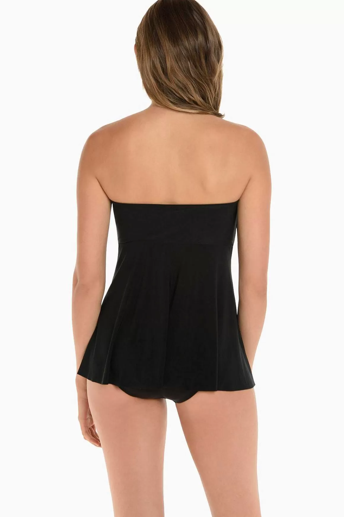 Miraclesuit Tankini-Topjes<Oerdegelijke Cadiz Bandeau-Tankinitop Zwart