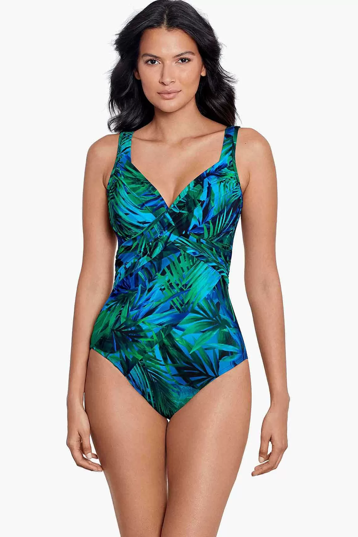 Miraclesuit Een Stuk<Palm Reeder Revele Badpak Uit Een Stuk Blauw/Multi