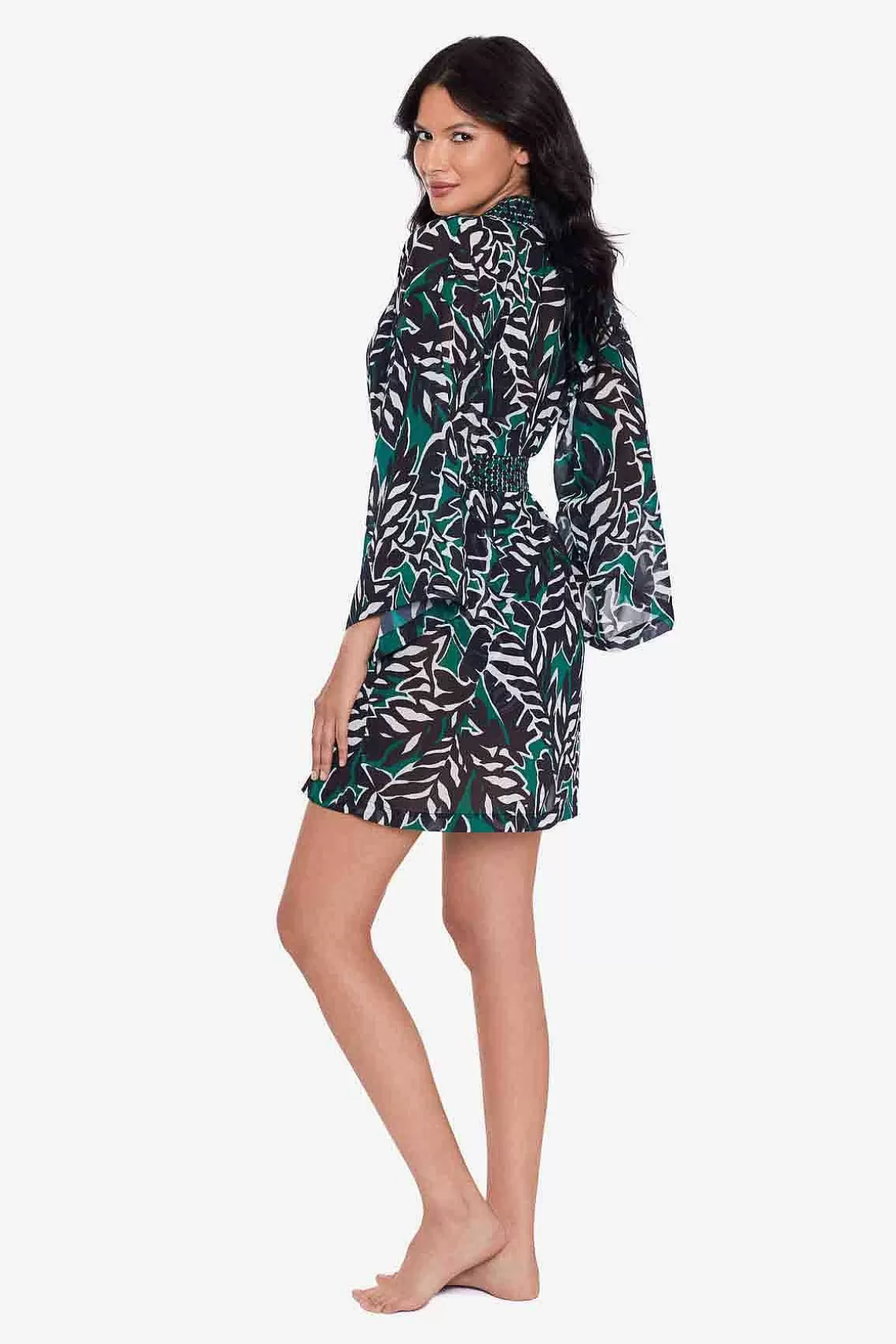 Miraclesuit Cover-Ups<Palma Verde Kimono Zwembedekking Zwart/Multi