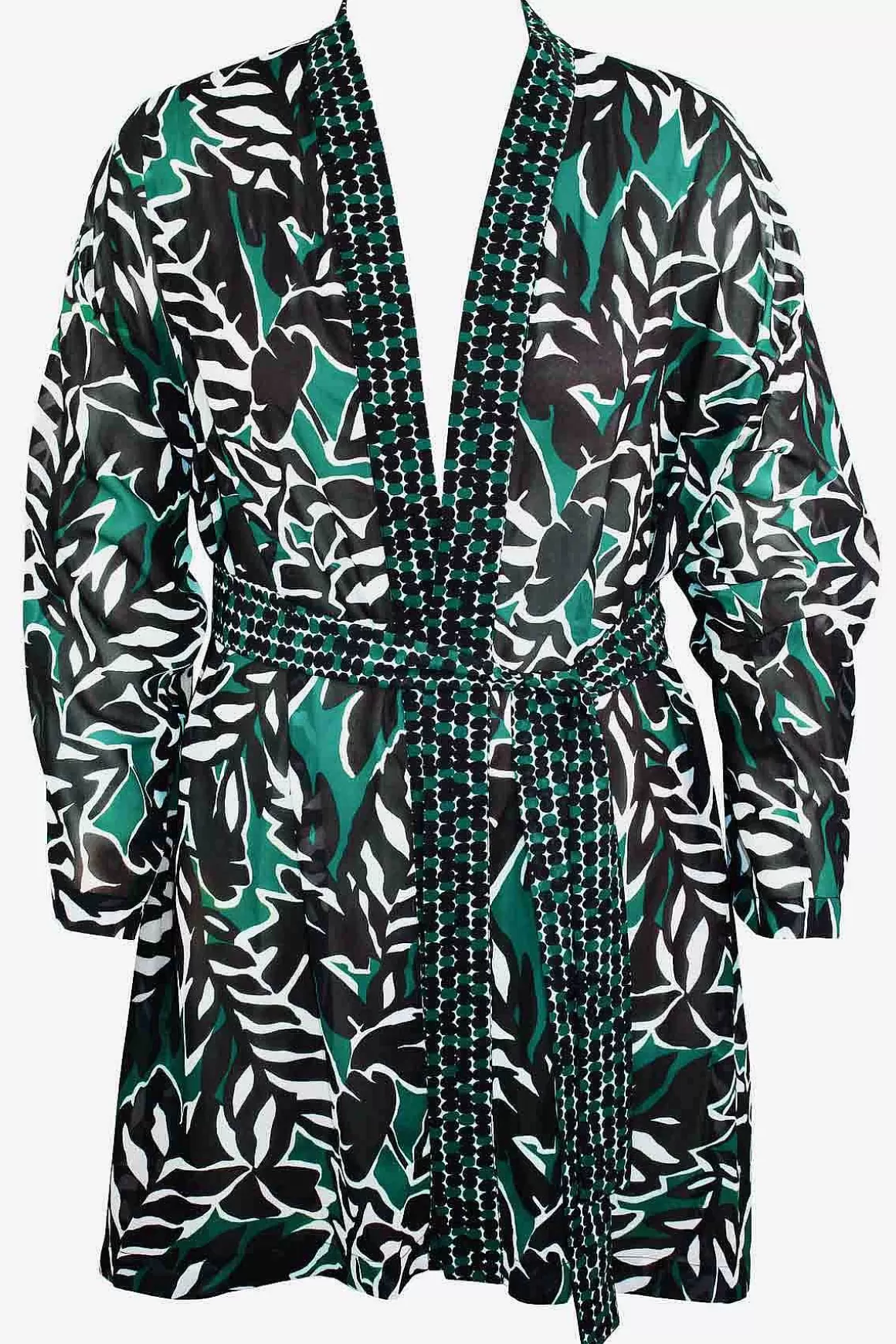 Miraclesuit Cover-Ups<Palma Verde Kimono Zwembedekking Zwart/Multi