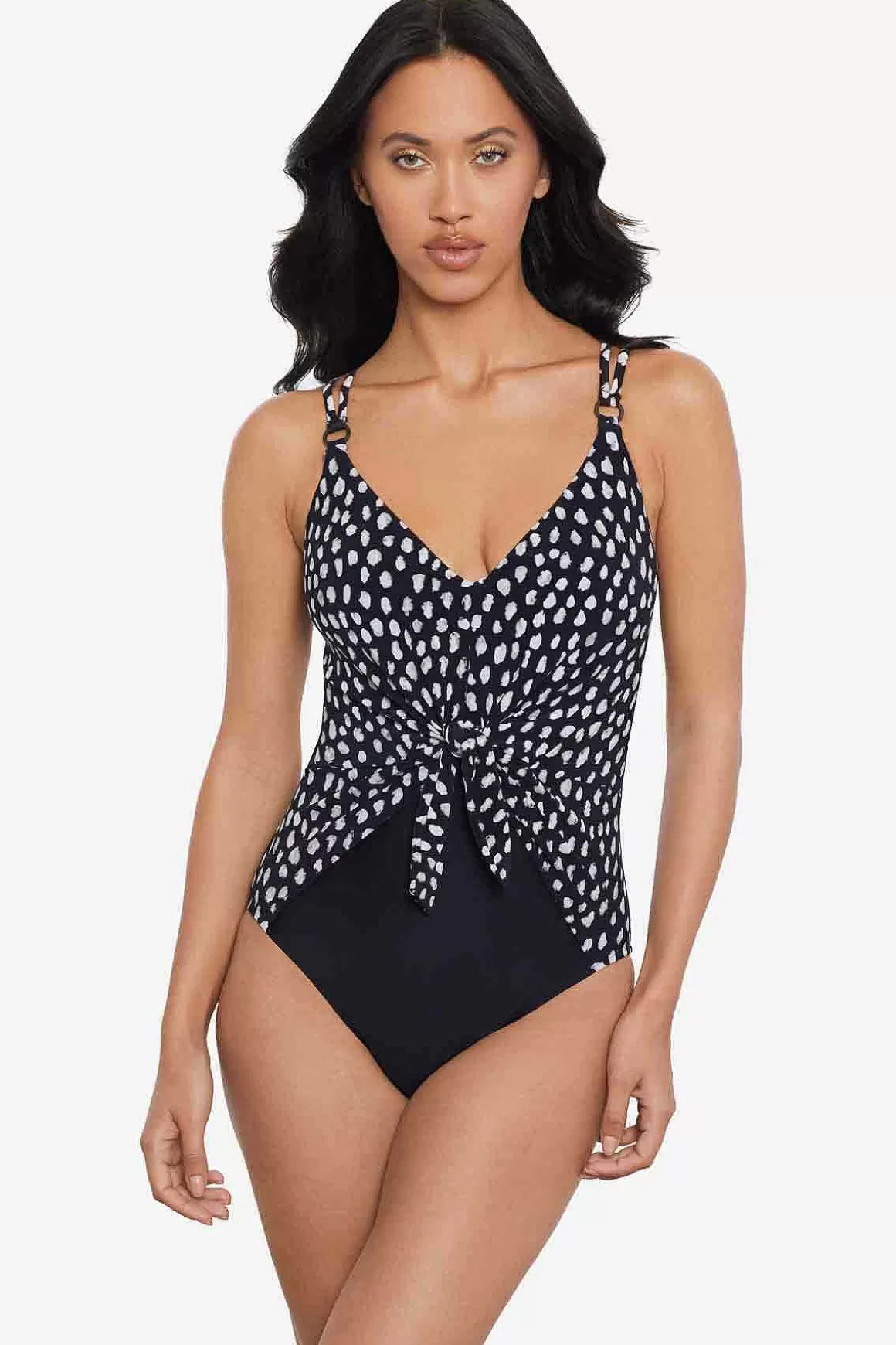 Miraclesuit Een Stuk<Pebbles Saki Badpak Uit Een Stuk Zwart Wit