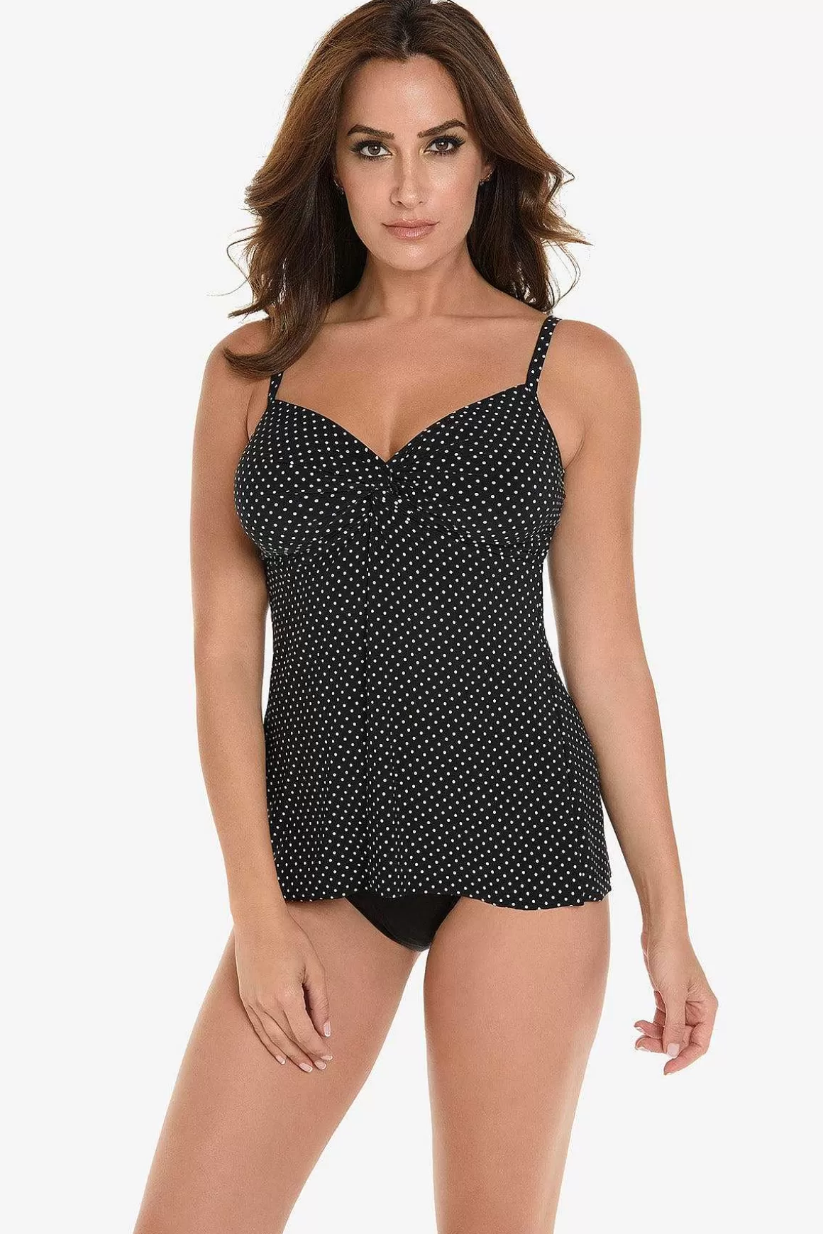 Miraclesuit Tankini-Topjes<Pin Point Roswell Tankinitop Zwart Wit