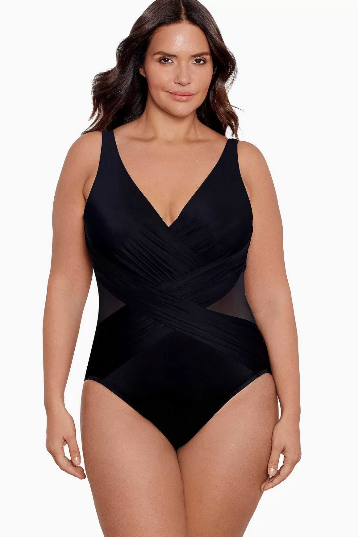 Miraclesuit Een Stuk<Plus Size Crossover Badpak Uit Een Stuk