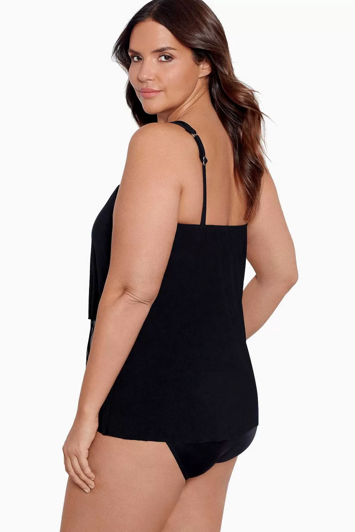 Miraclesuit Tankini-Topjes<Plus Size Illusionisten Mirage Tankinitop Met Beugel Zwart