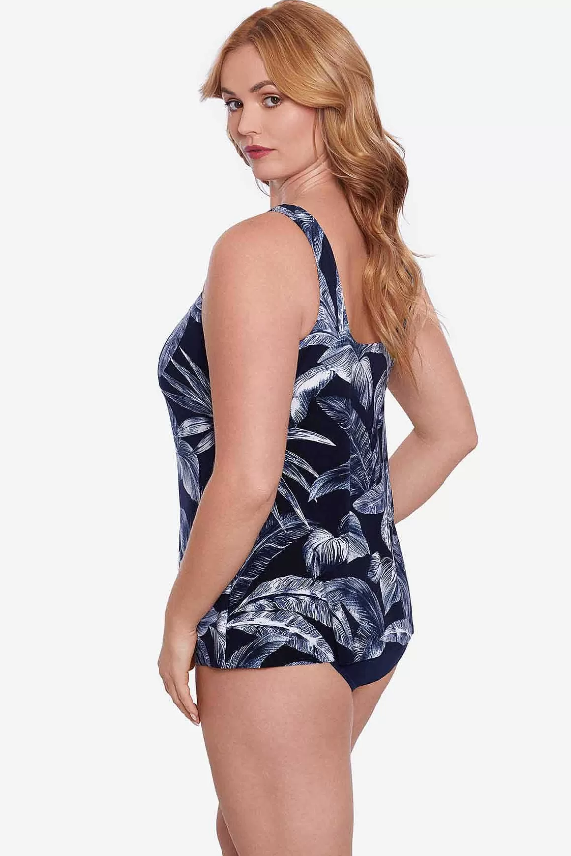 Miraclesuit Tankini-Topjes<Plus Size Tropica Toile Ursula Tankinitop Middernacht