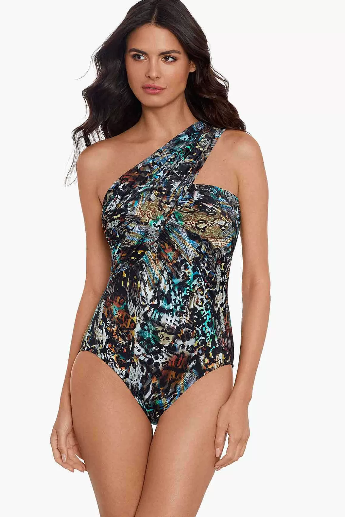 Miraclesuit Bandeau<Posh Mosh Godin Badpak Uit Een Stuk Multi