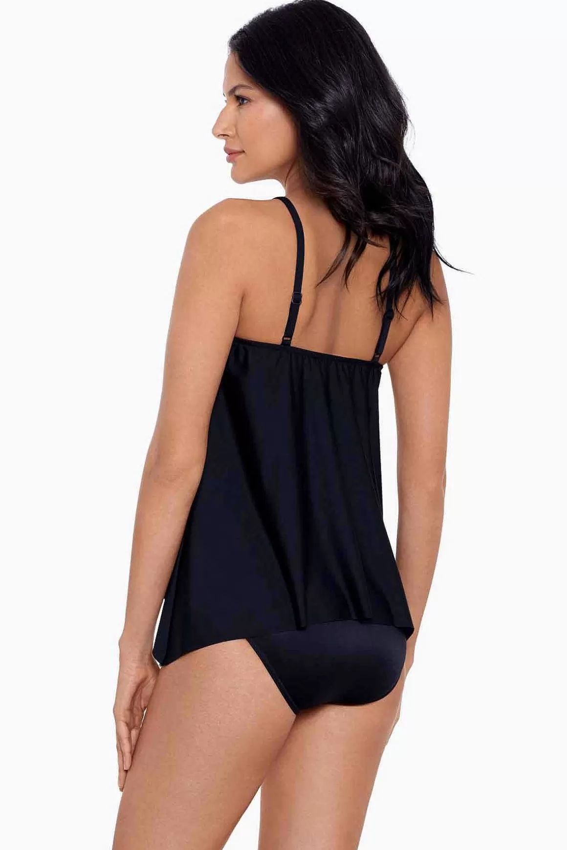 Miraclesuit Tankini-Topjes<Precioso Peephole Tankinitop Dd-Cup Zwart/Multi