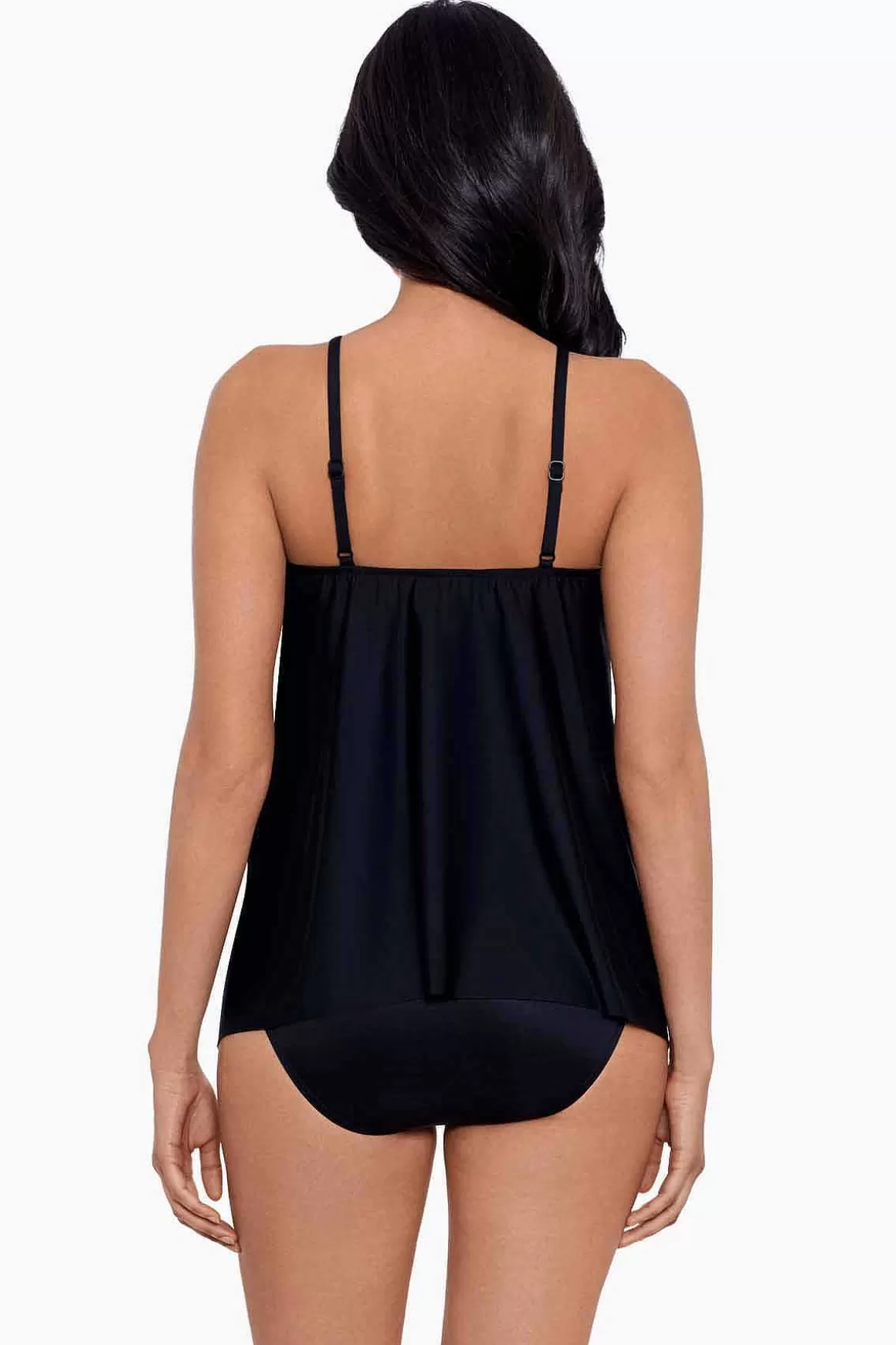 Miraclesuit Tankini-Topjes<Precioso Peephole Tankinitop Dd-Cup Zwart/Multi