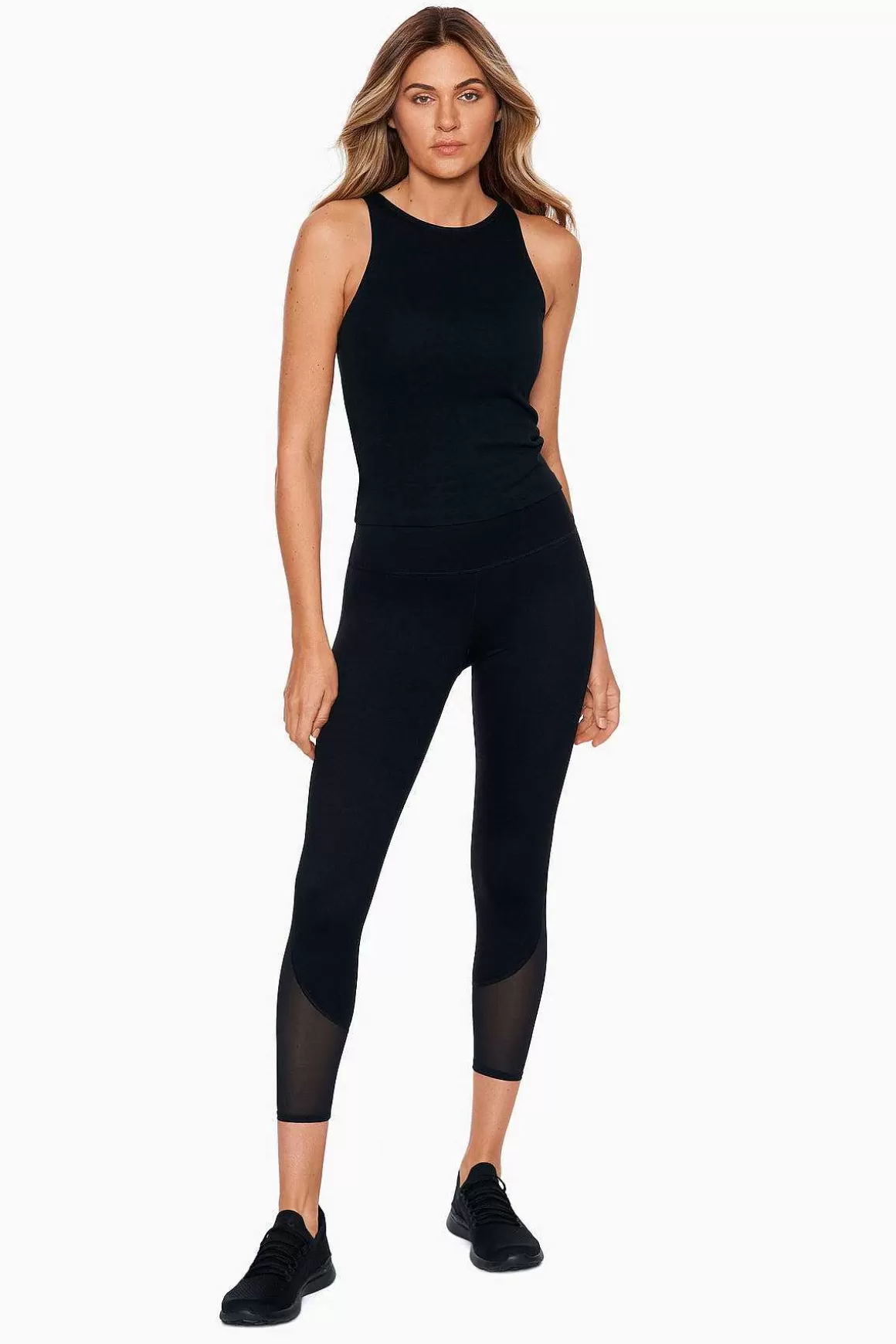 Miraclesuit Bijgesneden<Prestaties Mesh Uitgesneden Legging Zwart