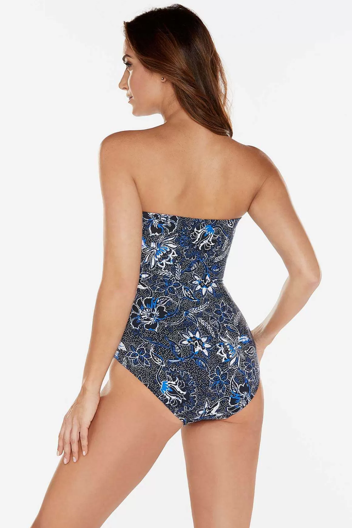 Miraclesuit Bandeau<Provenace D'Ur Avanti Bandeau-Badpak Met Lang Torso Uit Een Stuk Blauw