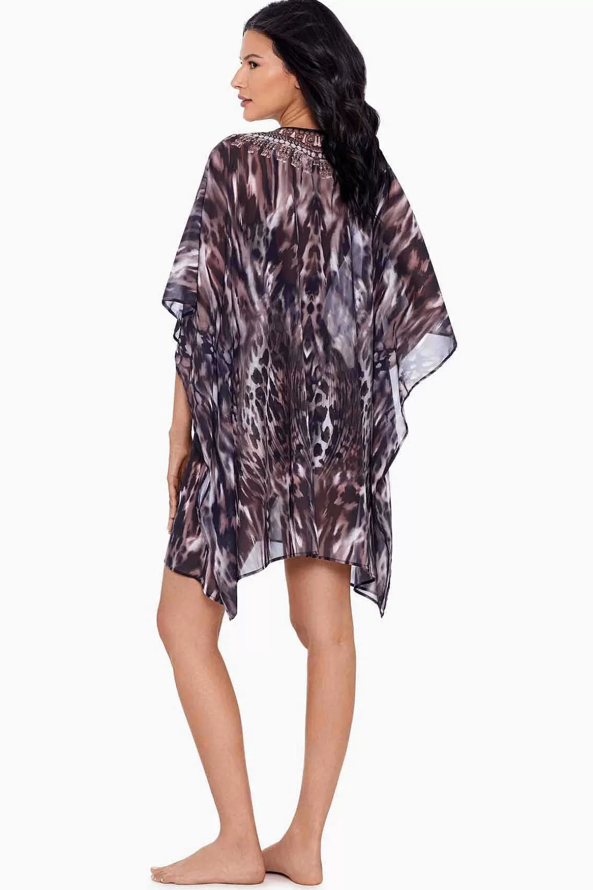 Miraclesuit Cover-Ups<Tempest Kaftan Zwembedekking Zwart Bruin