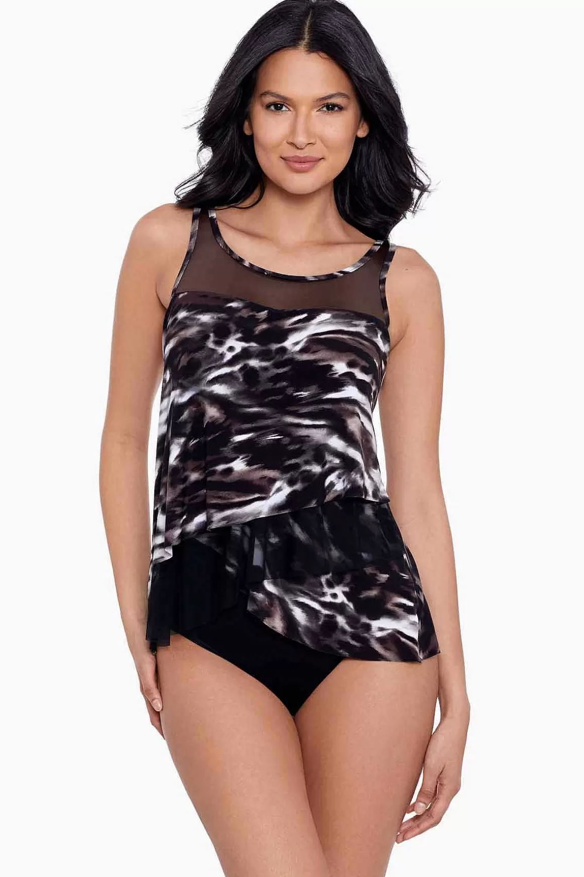 Miraclesuit Tankini-Topjes<Tempest Mirage Tankinitop Zwart Bruin