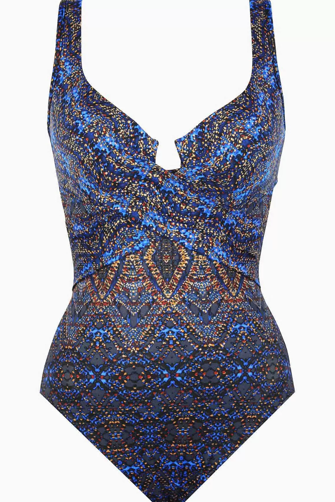 Miraclesuit Een Stuk<Thebes Criss Cross Escape Zwempak Uit Een Stuk Blauw/Multi