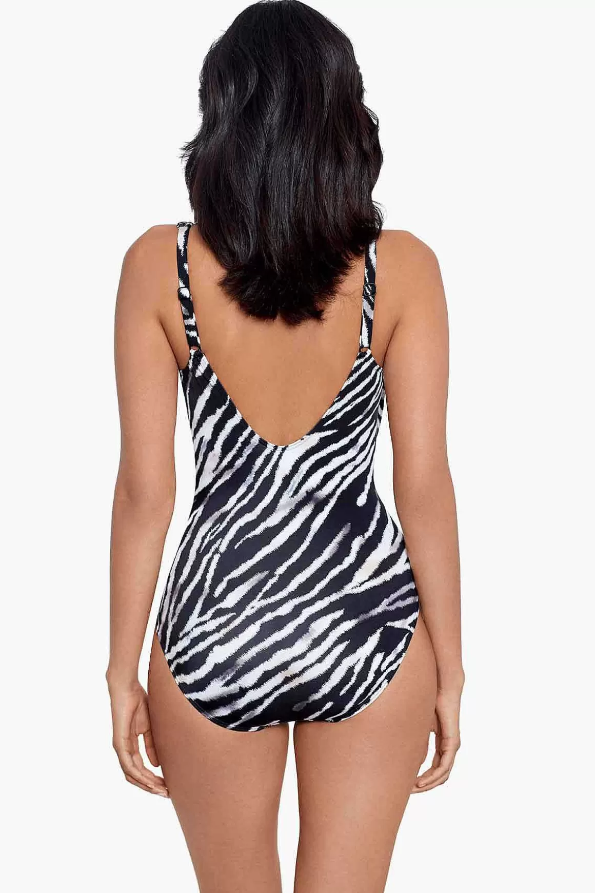 Miraclesuit Een Stuk<Tigre Sombre Sanibel Zwempak Uit Een Stuk Zwart Wit