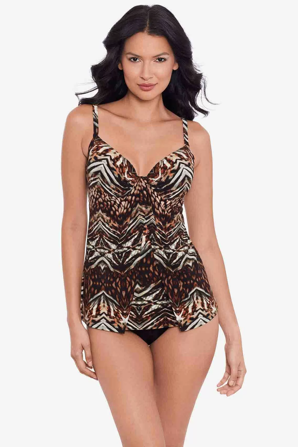 Miraclesuit Tankini-Topjes<Tribal Tijgerin Gala Tankinitop Zwart/Multi