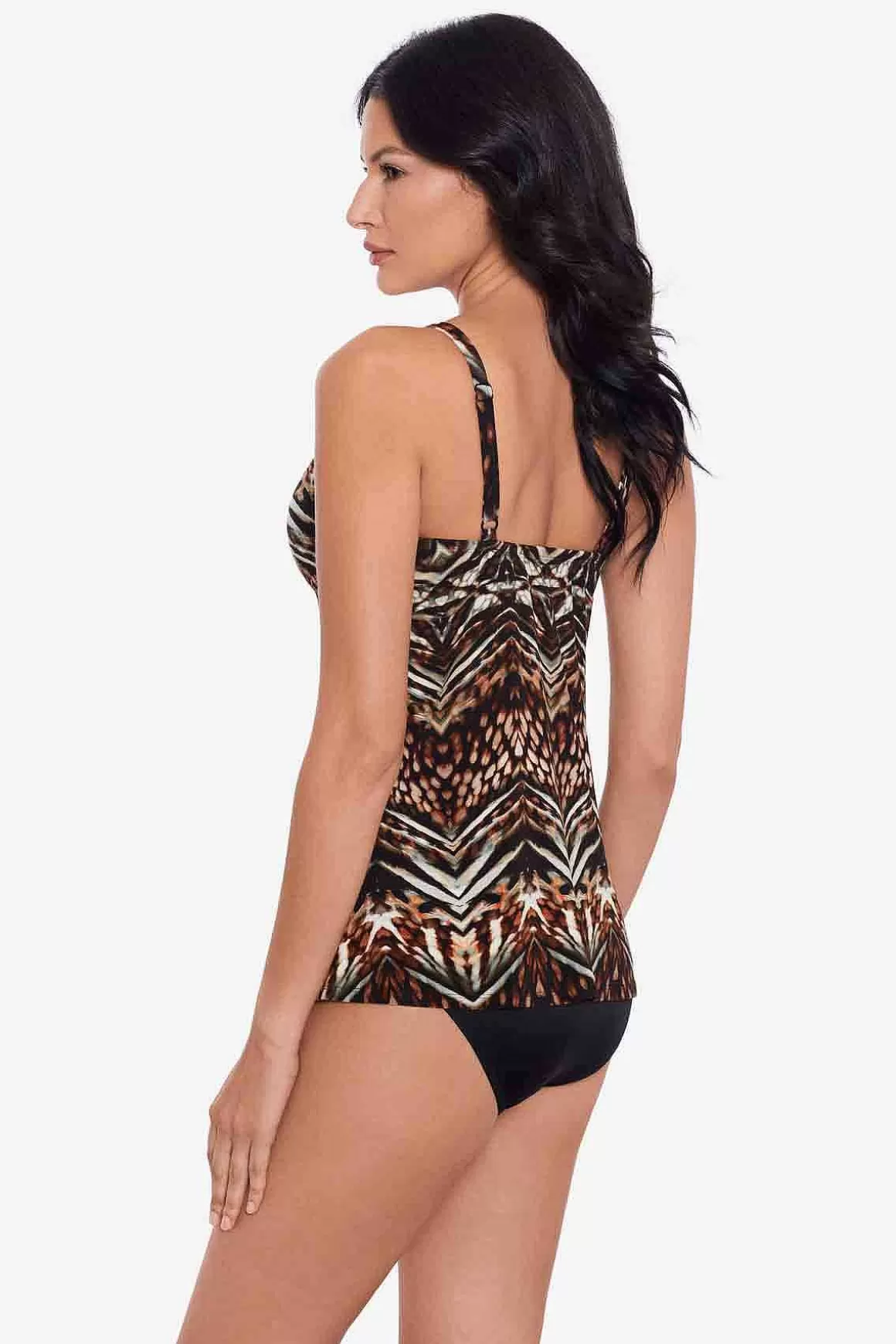 Miraclesuit Tankini-Topjes<Tribal Tijgerin Gala Tankinitop Zwart/Multi