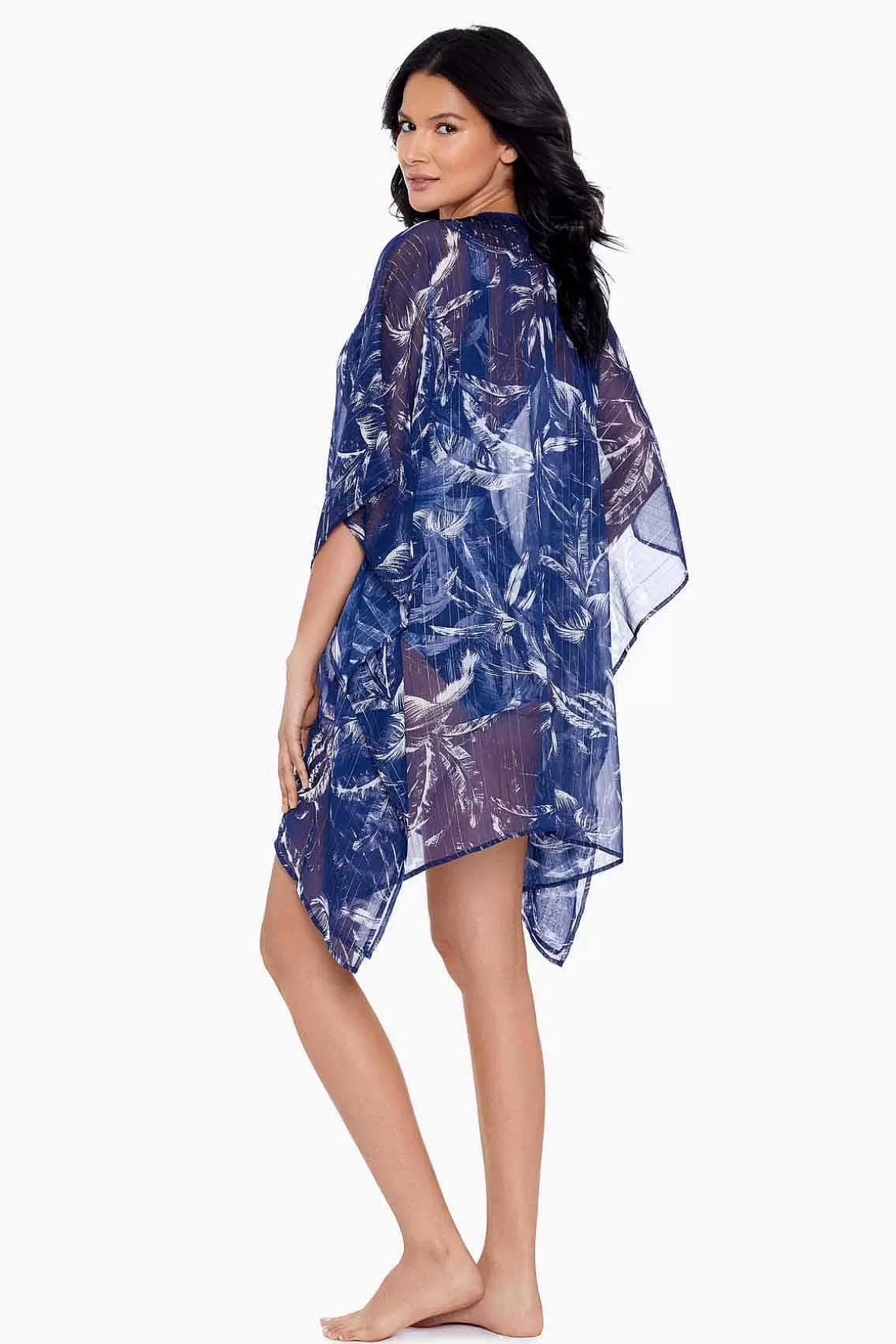 Miraclesuit Cover-Ups<Tropica Toile Caftan Zwembedekking Middernacht