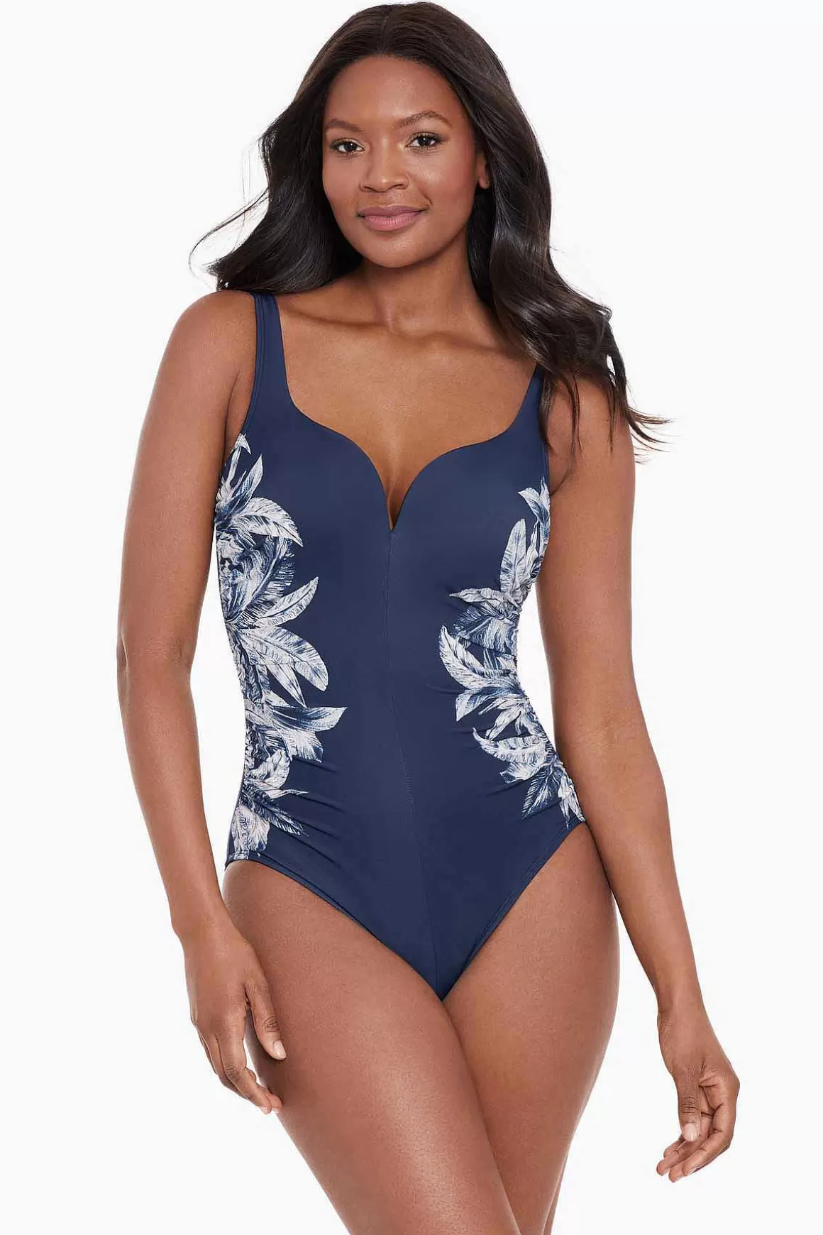 Miraclesuit Een Stuk<Tropica Toile Temptress Badpak Uit Een Stuk Middernacht