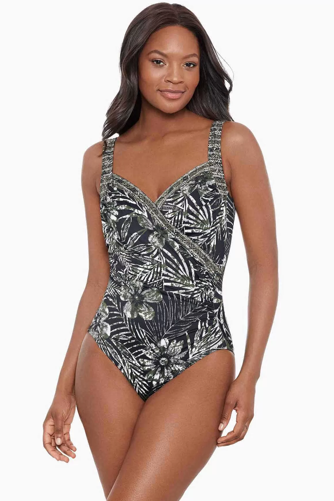 Miraclesuit Een Stuk<Zahara Sanibel Badpak Uit Een Stuk Dd-Cup Zwart/Multi